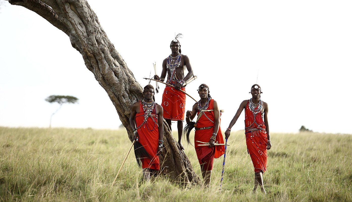 Maasai warrior landscape